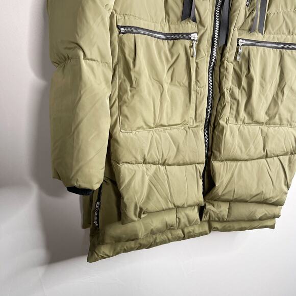 Orolay Womens Medium M Green Thickened Down Jacket Water Resistant Warm Pockets - Picture 4 of 16